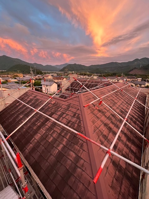 屋根足場